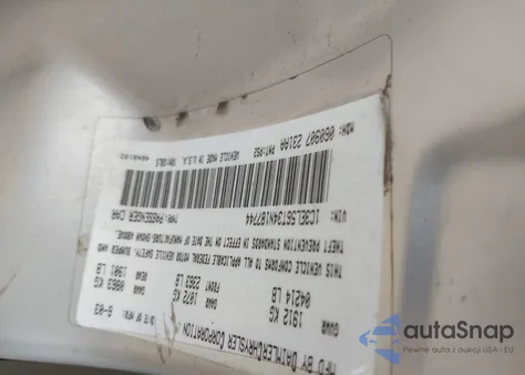 2004 Chrysler Sebring Lxi z USA, uszkodzony, nr VIN 1C3EL56T34N187744